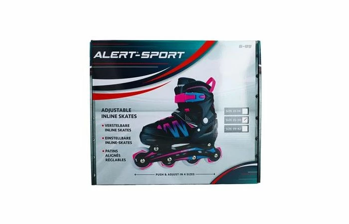 Alert Sport Inline Skates Roze (maat 35-38) 4 Alert Sport Inline Skates Roze (maat 35-38) - Afbeelding 2