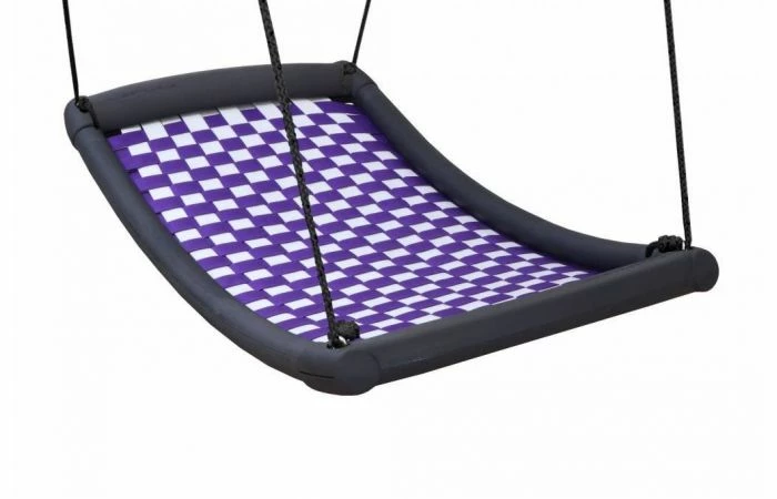 Multi Kids Schommel Large (136 Cm X 66 Cm) Wit / Violet 3 Multi Kids Schommel Large (136 Cm X 66 Cm) Wit / Violet