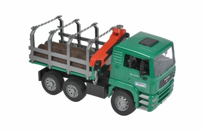 Bruder 2769 MAN Bomentransport Met Kraan 4 Bruder 2769 MAN Bomentransport Met Kraan - Afbeelding 2