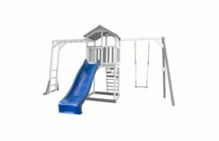 Axi Beach Tower Met Klimrek En Enkele Schommel (grijs/wit)