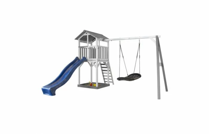 Axi Beach Tower Met Roxy Nestschommel (grijs/wit) 3 Axi Beach Tower Met Roxy Nestschommel (grijs/wit)