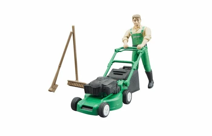 Bruder 62103 Tuinman Met Grasmaaier En Accessoires 3 Bruder 62103 Tuinman Met Grasmaaier En Accessoires