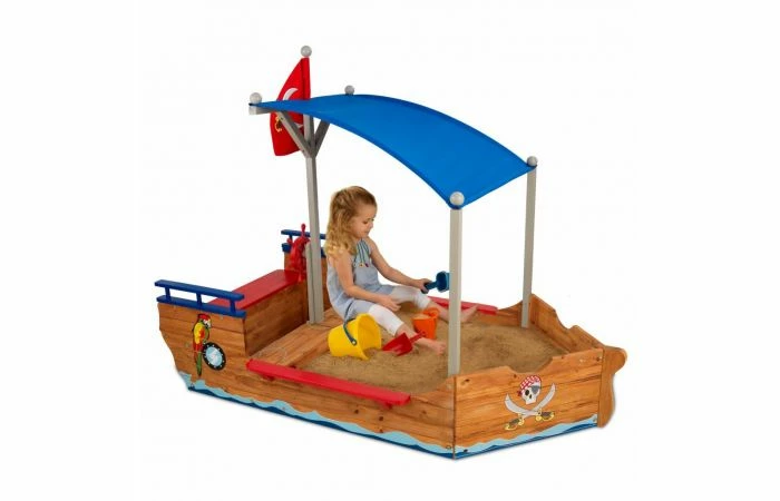 KidKraft Zandbak Piratenboot 4 KidKraft Zandbak Piratenboot - Afbeelding 2