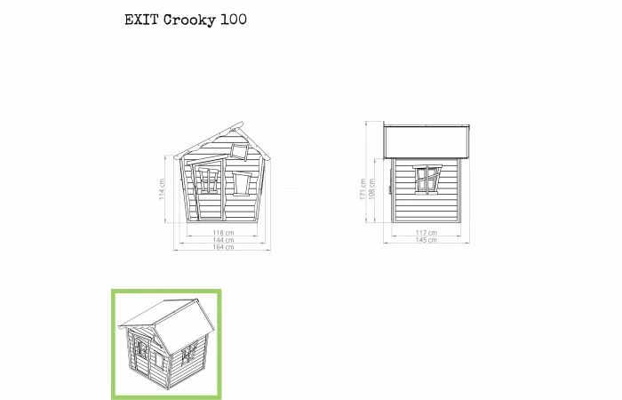 EXIT Crooky 100 Houten Speelhuis 4 EXIT Crooky 100 Houten Speelhuis - Afbeelding 2