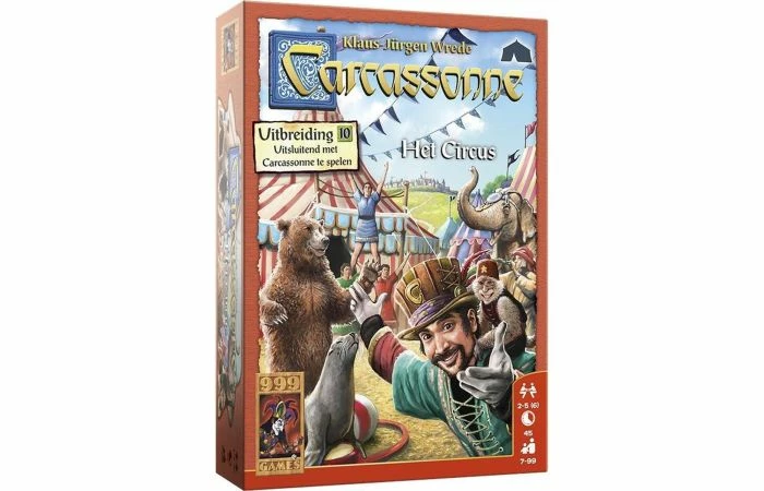 999 Games Carcassonne Het Circus Uitbreiding 3 999 Games Carcassonne Het Circus Uitbreiding