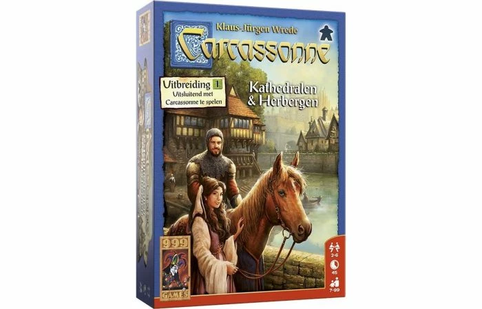 999 Games Carcassonne Kathedralen & Herbergen Uitbreiding 3 999 Games Carcassonne Kathedralen & Herbergen Uitbreiding