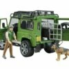 Bruder 2587 Land Rover Defender Station Wagon Met Boswachter En Hond