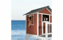 AXI Beach Lodge XL Speelhuis Scandinavisch Rood Met Glijbaan -OUTDOOR SPEELGOED Winkel 8717973933281.ia .05 1920x1920