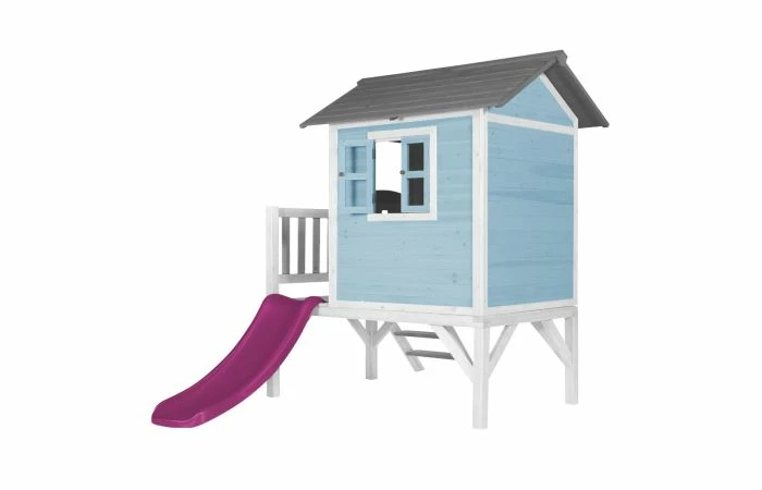 AXI Lodge XL Speelhuis Caribisch Blauw Met Glijbaan 10 AXI Lodge XL Speelhuis Caribisch Blauw Met Glijbaan - Afbeelding 8