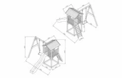 AXI Beach Tower Speeltoren Met Enkele Schommel Bruin/wit -OUTDOOR SPEELGOED Winkel 8717973939245.ild .01 1920x1920