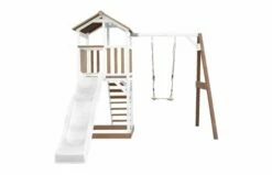 AXI Beach Tower Speeltoren Met Enkele Schommel Bruin/wit -OUTDOOR SPEELGOED Winkel 8717973939245.iwb .03 1920x1920