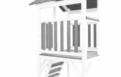 AXI Beach Tower Speeltoren Met Enkele Schommel Grijs/wit Met Glijbaan -OUTDOOR SPEELGOED Winkel 8720365060335.iwb .04 1920x1920
