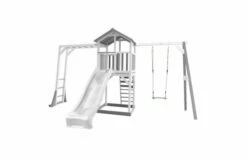 Axi Beach Tower Met Klimrek En Enkele Schommel (grijs/wit) -OUTDOOR SPEELGOED Winkel 8c778d555b895a921edbfb59d78a88988762880d4d397143b328064014ecedf8