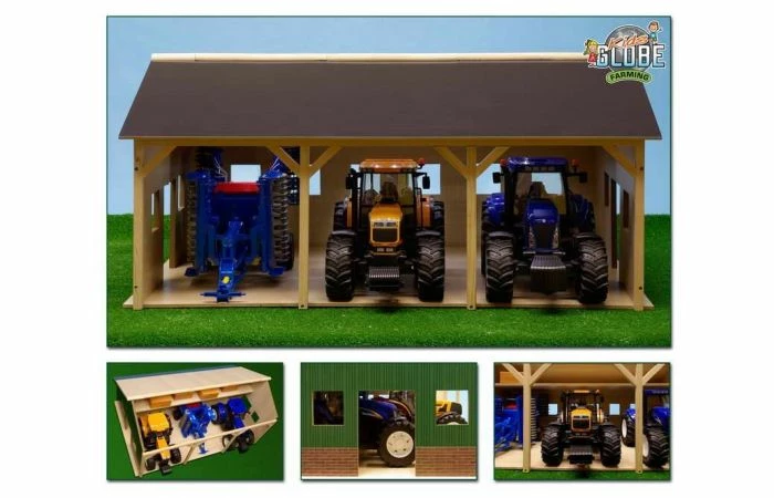KIDS GLOBE FARMING Loods Voor Tractoren Bruder 3 KIDS GLOBE FARMING Loods Voor Tractoren Bruder