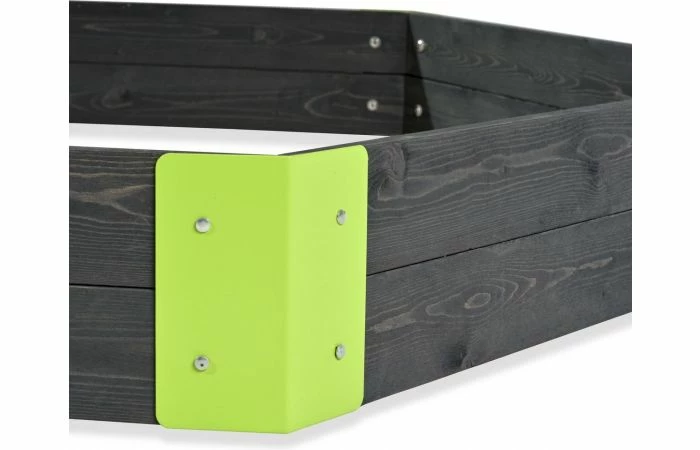 EXIT Aksent Houten Zandbak Zeshoek 160x140cm 4 EXIT Aksent Houten Zandbak Zeshoek 160x140cm - Afbeelding 2
