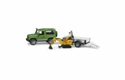 Bruder 2593 Land Rover Defender Met Aanhanger En JCB Kraan Met Bestuurder -OUTDOOR SPEELGOED Winkel 9287fc541074a78528855b14f14b9468f58d5a3396041fac21e67b6c11b6e419