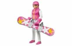 Bruder 6042 Snowboarder Met Accessoires
