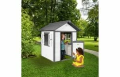 Axi Speelhuis Lodge (rood/wit/blauw) -OUTDOOR SPEELGOED Winkel a74270ce715279798c60795e0d4f6482c61b187bde8865b126a40c76747563cc