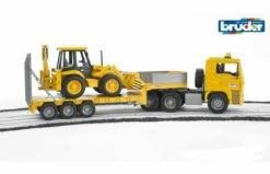 Voorkant 19 Bruder 2776 MAN Dieplader Met JCB