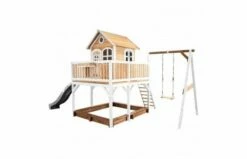 Axi Speelhuis Liam Met Enkele Schommel (bruin/wit) -OUTDOOR SPEELGOED Winkel a8d3fd8b94300cab9e028c0785ee09e68bed541b75db91d1822ee84d939aabba