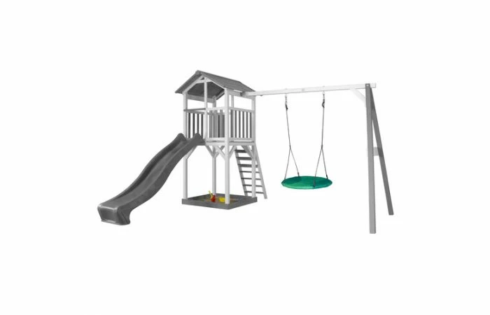 Axi Beach Tower Met Summer Nestschommel (grijs/wit) 4 Axi Beach Tower Met Summer Nestschommel (grijs/wit) - Afbeelding 2