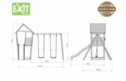 EXIT Aksent Speeltoren Met Aanbouwschommel (2 Schommels) -OUTDOOR SPEELGOED Winkel af43091cf53f413c6f309da4c4c6b473ce6dbb2a83b1a828c4237ba30fbce4a1