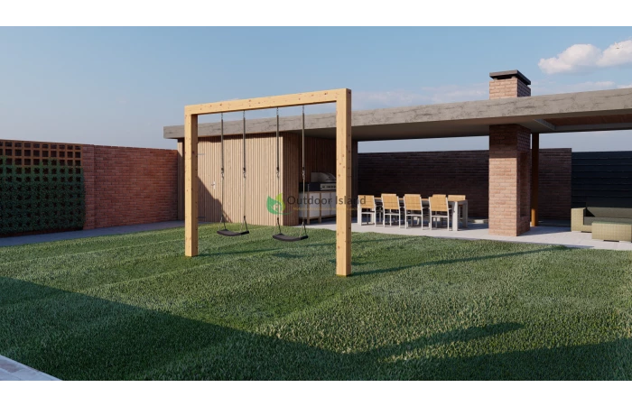 Outdoor Island Authentieke Schommel Jane 3 Outdoor Island Authentieke Schommel Jane