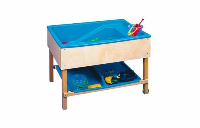 Educo Zand- En Watertafel | Bak Met Kraan En Afvoer 6702 3 Educo Zand- En Watertafel | Bak Met Kraan En Afvoer 6702