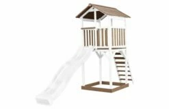 AXI Beach Tower Speeltoren Bruin/wit -OUTDOOR SPEELGOED Winkel beach tower speeltoren bruinwit witte glijbaan