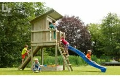 Blue Rabbit Speeltoestel Beach Hut 150 Cm Hout Pakket -OUTDOOR SPEELGOED Winkel beach hut blue rabbit playtower wood slide 4 0