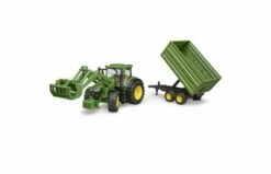 Bruder 3155 John Deere 7R 350 Tractor Met Voorlader En Kiepaanhanger -OUTDOOR SPEELGOED Winkel bf3155bruder