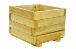 Woodvision Bloembak Vierkant 32 X 40 X 40 Cm Groen Geïmpregneerd