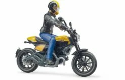 Bruder 63053 Scrambler Ducati Full Throttle Met Chauffeur -OUTDOOR SPEELGOED Winkel bruder bworld ducati scrambler met rijder 63053 2