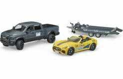 Bruder 2504 RAM 2500 Auto Met Lader -OUTDOOR SPEELGOED Winkel bruder ram 2500 power wagon met roadster racing team 02504 3