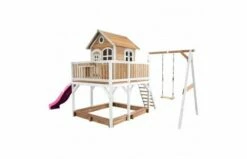 Axi Speelhuis Liam Met Enkele Schommel (bruin/wit) -OUTDOOR SPEELGOED Winkel c3a4a890711f0dc4ebf0e8e668d9929ec994e0886097f054ccb023624eb372ed