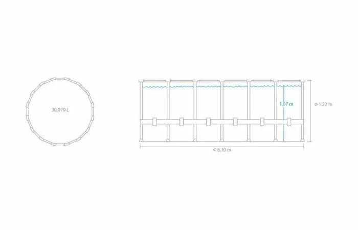 Intex Ultra XTR Frame Zwembad 610x122 Cm + Zandfilterpomp En Acc. 7 Intex Ultra XTR Frame Zwembad 610x122 Cm + Zandfilterpomp En Acc. - Afbeelding 5