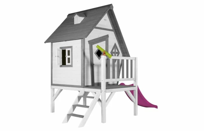 AXI Cabin XL Speelhuis Grijs/wit Met Glijbaan 12 AXI Cabin XL Speelhuis Grijs/wit Met Glijbaan - Afbeelding 10