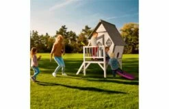 AXI Cabin XL Speelhuis Grijs/wit Met Glijbaan 23 AXI Cabin XL Speelhuis Grijs/wit Met Glijbaan -OUTDOOR SPEELGOED Winkel cabin xl speelhuis grijswit paarse glijbaan 5