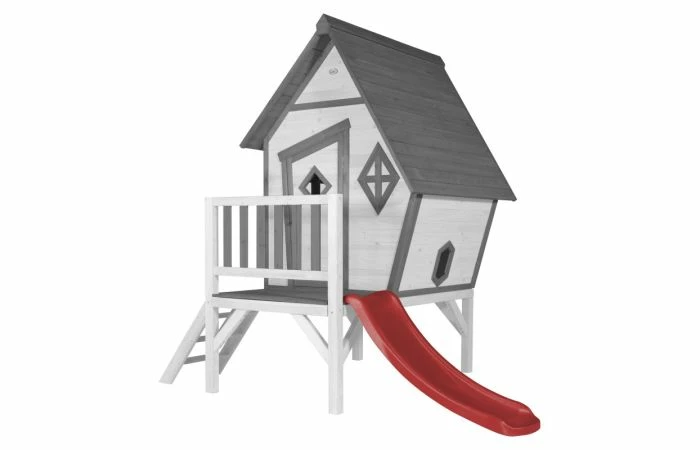 AXI Cabin XL Speelhuis Grijs/wit Met Glijbaan 8 AXI Cabin XL Speelhuis Grijs/wit Met Glijbaan - Afbeelding 6