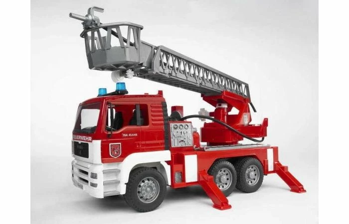 Bruder 2771 MAN Brandweerwagen Met Ladder En Waterpomp 6 Bruder 2771 MAN Brandweerwagen Met Ladder En Waterpomp - Afbeelding 4