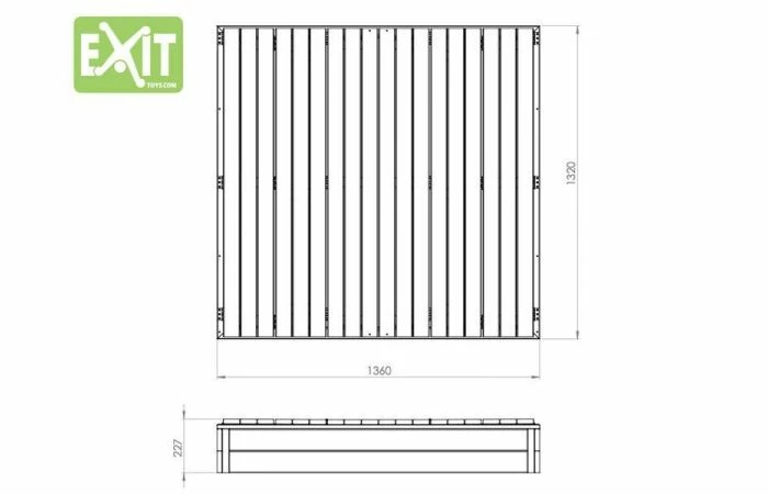 EXIT Aksent Zandbak XL 136x132cm 9 EXIT Aksent Zandbak XL 136x132cm - Afbeelding 7
