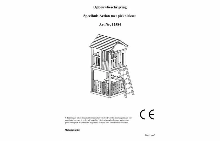 Woodvision Speeltoestel Action Met Picknickset 4 Woodvision Speeltoestel Action Met Picknickset - Afbeelding 2