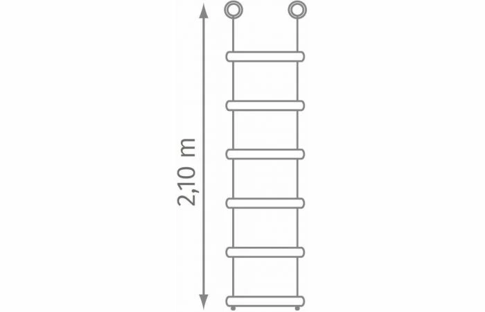 KBT Houten Sporten Touwladder 6 Sporten - PH 4 KBT Houten Sporten Touwladder 6 Sporten - PH - Afbeelding 2