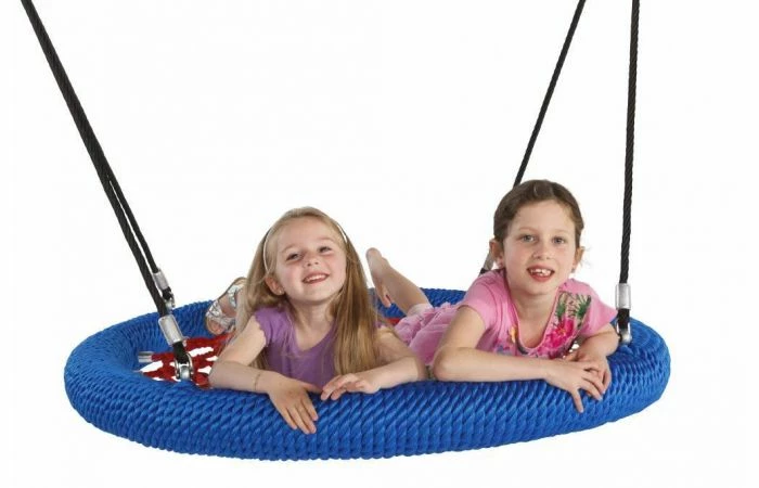 KBT Nestschommel 'Rosette' - Rond - D: 1200 Mm - Rood/blauw/zwart 5 KBT Nestschommel 'Rosette' - Rond - D: 1200 Mm - Rood/blauw/zwart - Afbeelding 3