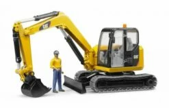 Bruder 2466 CAT Minibagger Met Speelfiguur -OUTDOOR SPEELGOED Winkel e84600e9884bc705622fda219d065f5ad84ab0f96de459c9891a5a139bc55d9c
