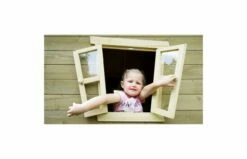 EXIT Crooky 100 Houten Speelhuis 12 EXIT Crooky 100 Houten Speelhuis -OUTDOOR SPEELGOED Winkel exit crooky 100 houten speelhuis grijsbeige 1