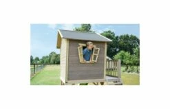 EXIT Crooky 500 Houten Speelhuis -OUTDOOR SPEELGOED Winkel exit crooky 500 houten speelhuis grijsbeige 1