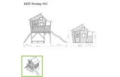 EXIT Crooky 550 Houten Speelhuis -OUTDOOR SPEELGOED Winkel exit crooky 550 houten speelhuis grijsbeige 1