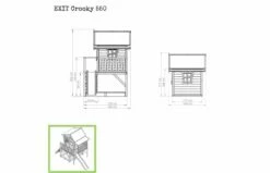 EXIT Crooky 550 Houten Speelhuis -OUTDOOR SPEELGOED Winkel exit crooky 550 houten speelhuis grijsbeige 2