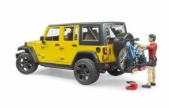 Bruder 2543 Jeep Wrangler Rubicon Unlimited Met Mountainbike En Fietser -OUTDOOR SPEELGOED Winkel helm2